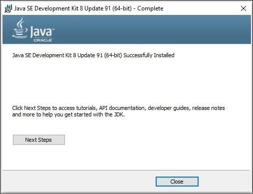 已安装 Java SE