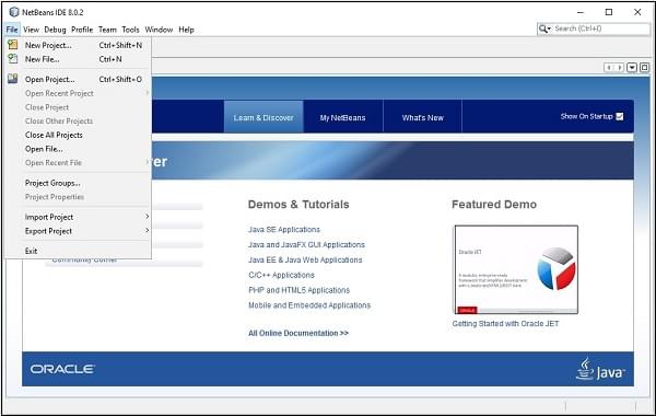 NetBeans 文件